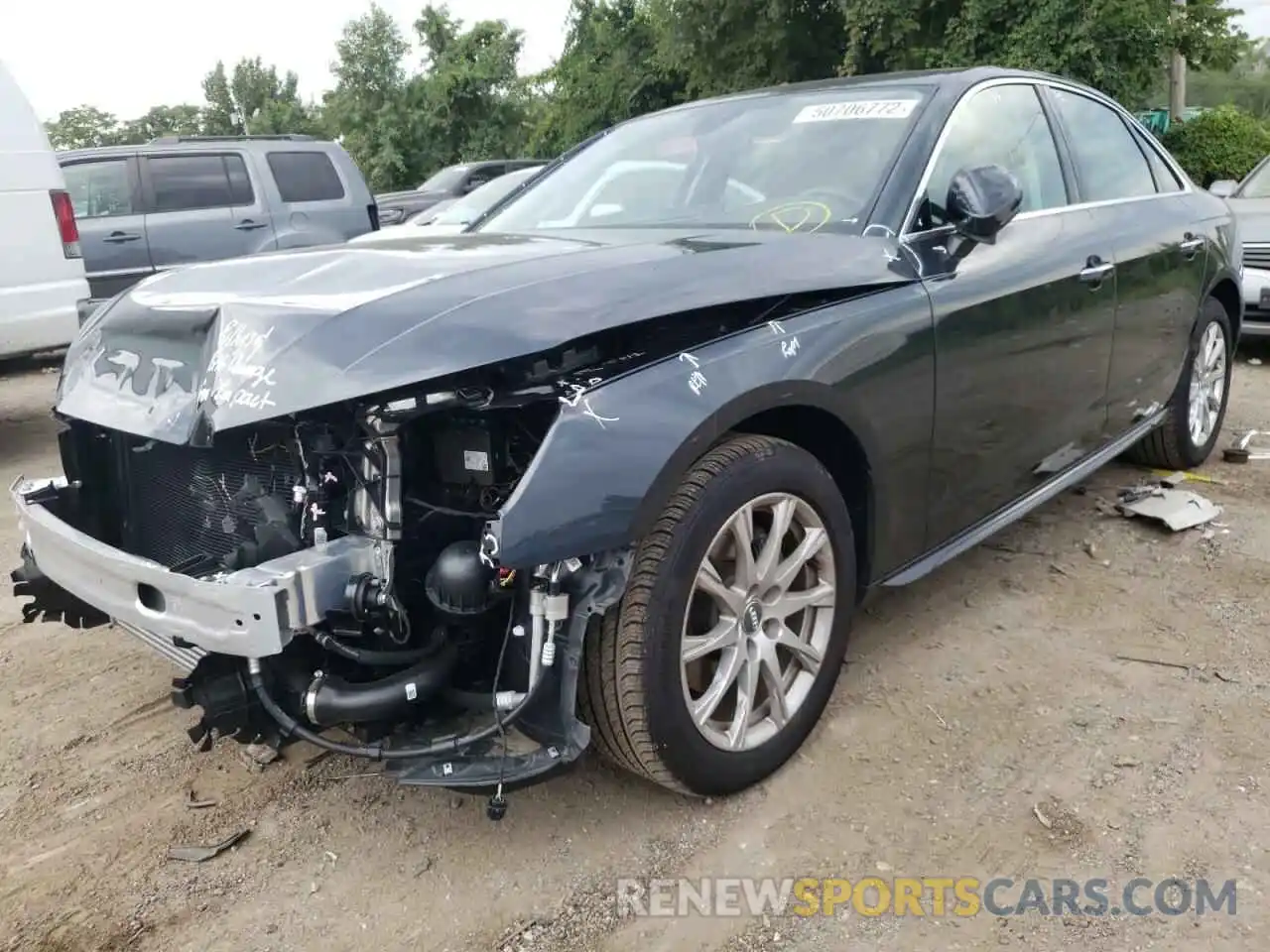 2 Photograph of a damaged car WAUABAF45MA026380 AUDI A4 2021