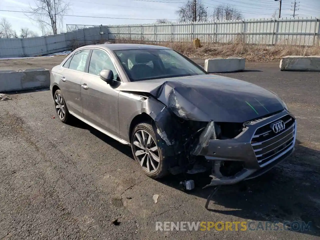 1 Photograph of a damaged car WAUABAF45MN008406 AUDI A4 2021