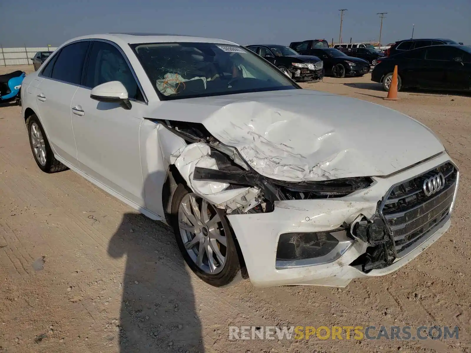 1 Photograph of a damaged car WAUABAF46MA055306 AUDI A4 2021