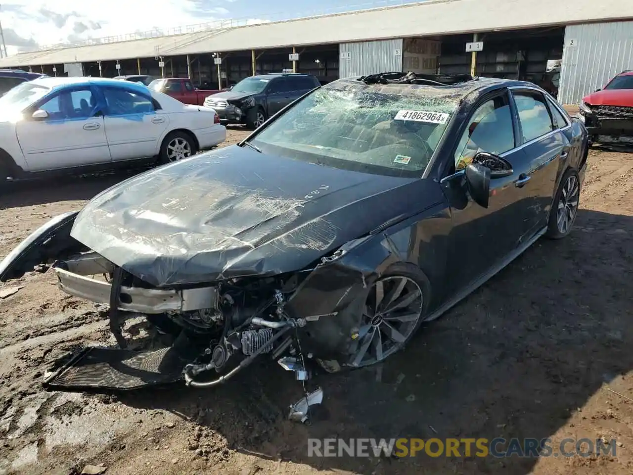 1 Photograph of a damaged car WAUABAF47MA042662 AUDI A4 2021