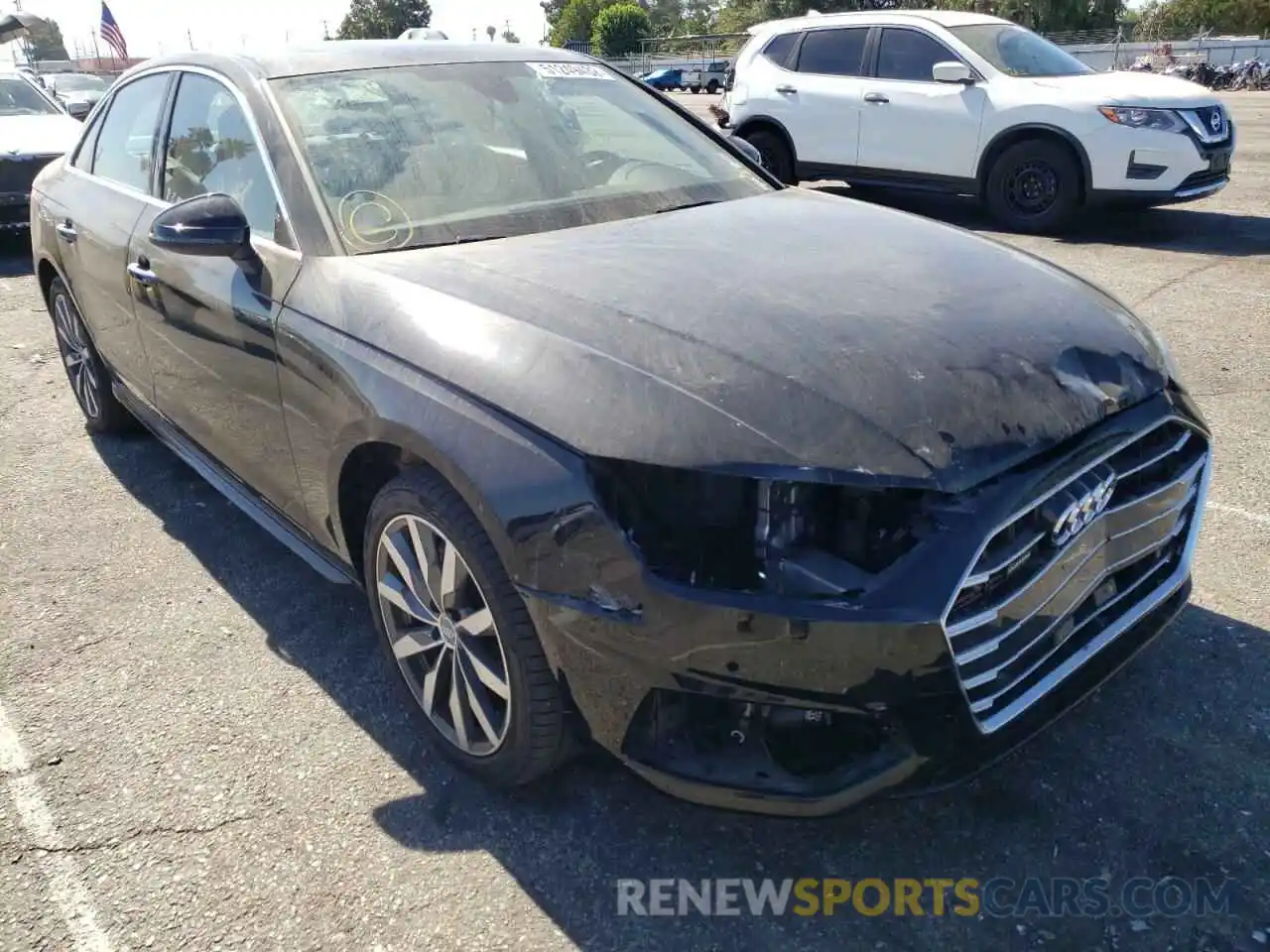 1 Photograph of a damaged car WAUABAF48MN006357 AUDI A4 2021