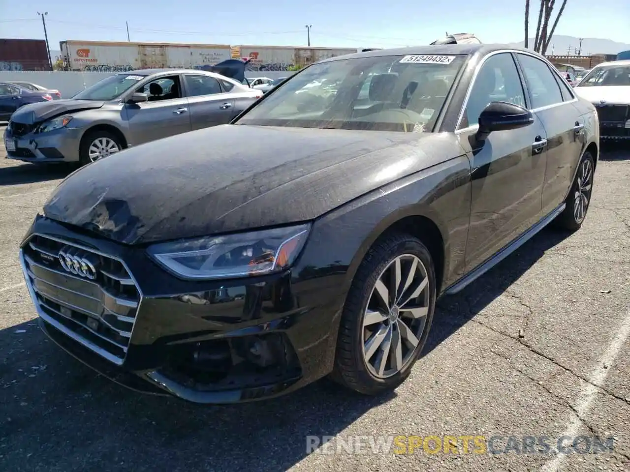 2 Photograph of a damaged car WAUABAF48MN006357 AUDI A4 2021