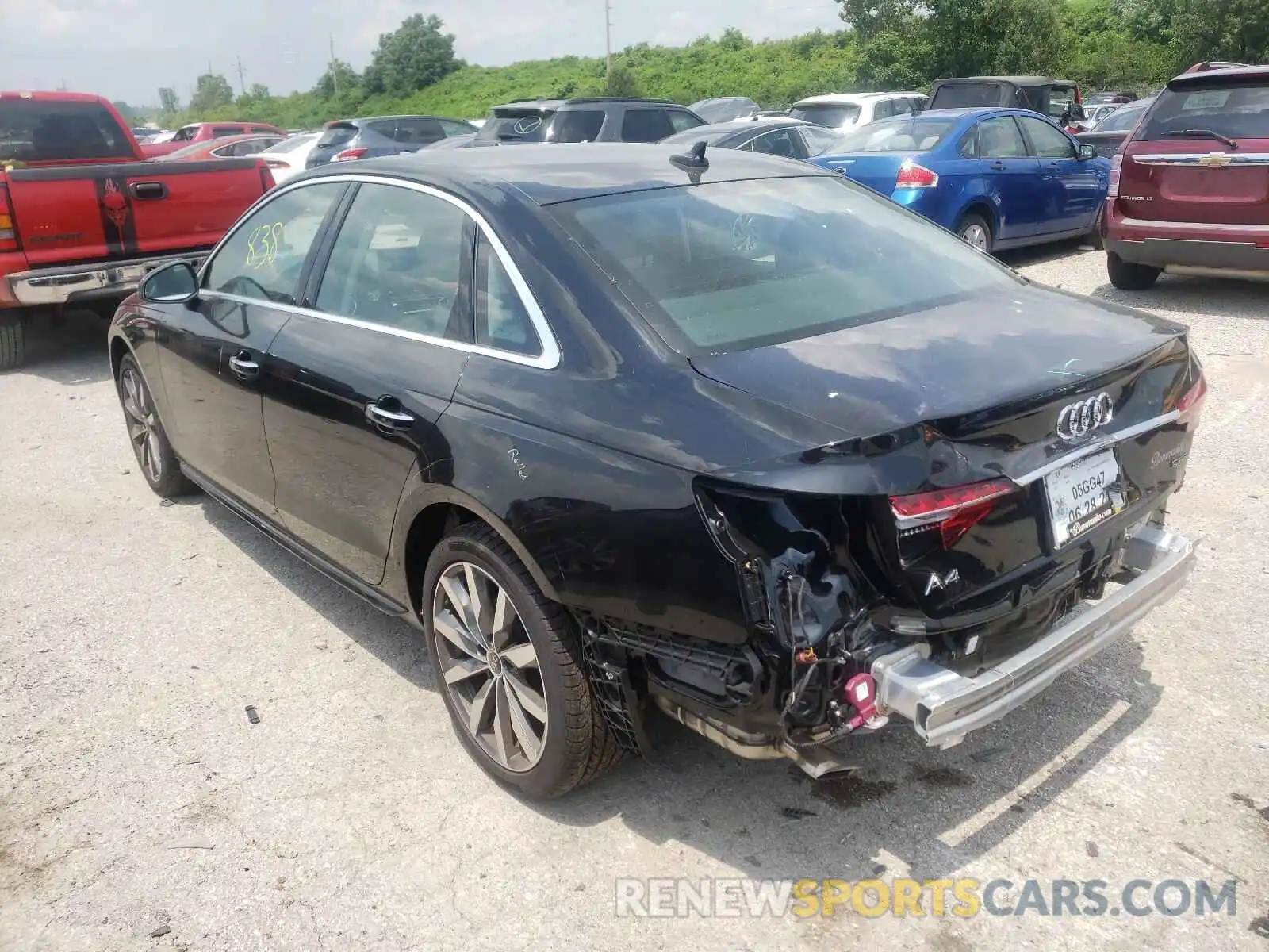 3 Photograph of a damaged car WAUABAF49MA052335 AUDI A4 2021