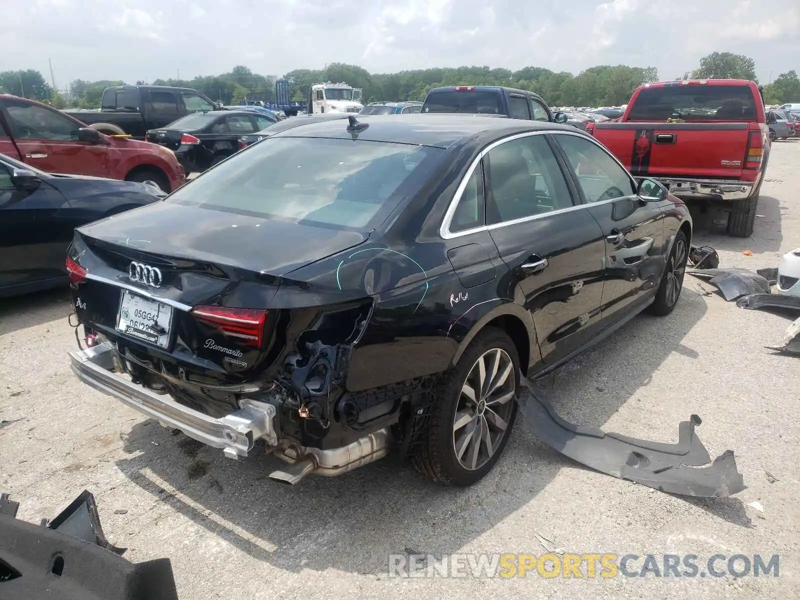 4 Photograph of a damaged car WAUABAF49MA052335 AUDI A4 2021