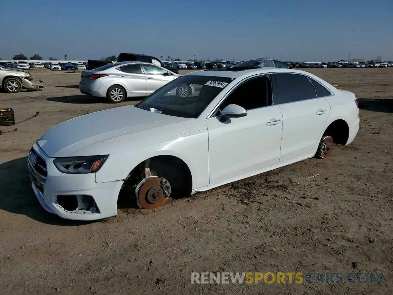 1 Photograph of a damaged car WAUABAF49MN007579 AUDI A4 2021