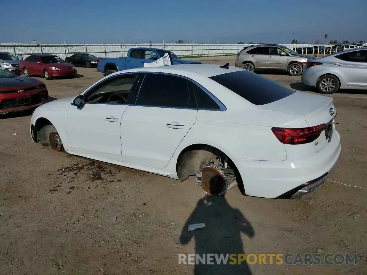 2 Photograph of a damaged car WAUABAF49MN007579 AUDI A4 2021