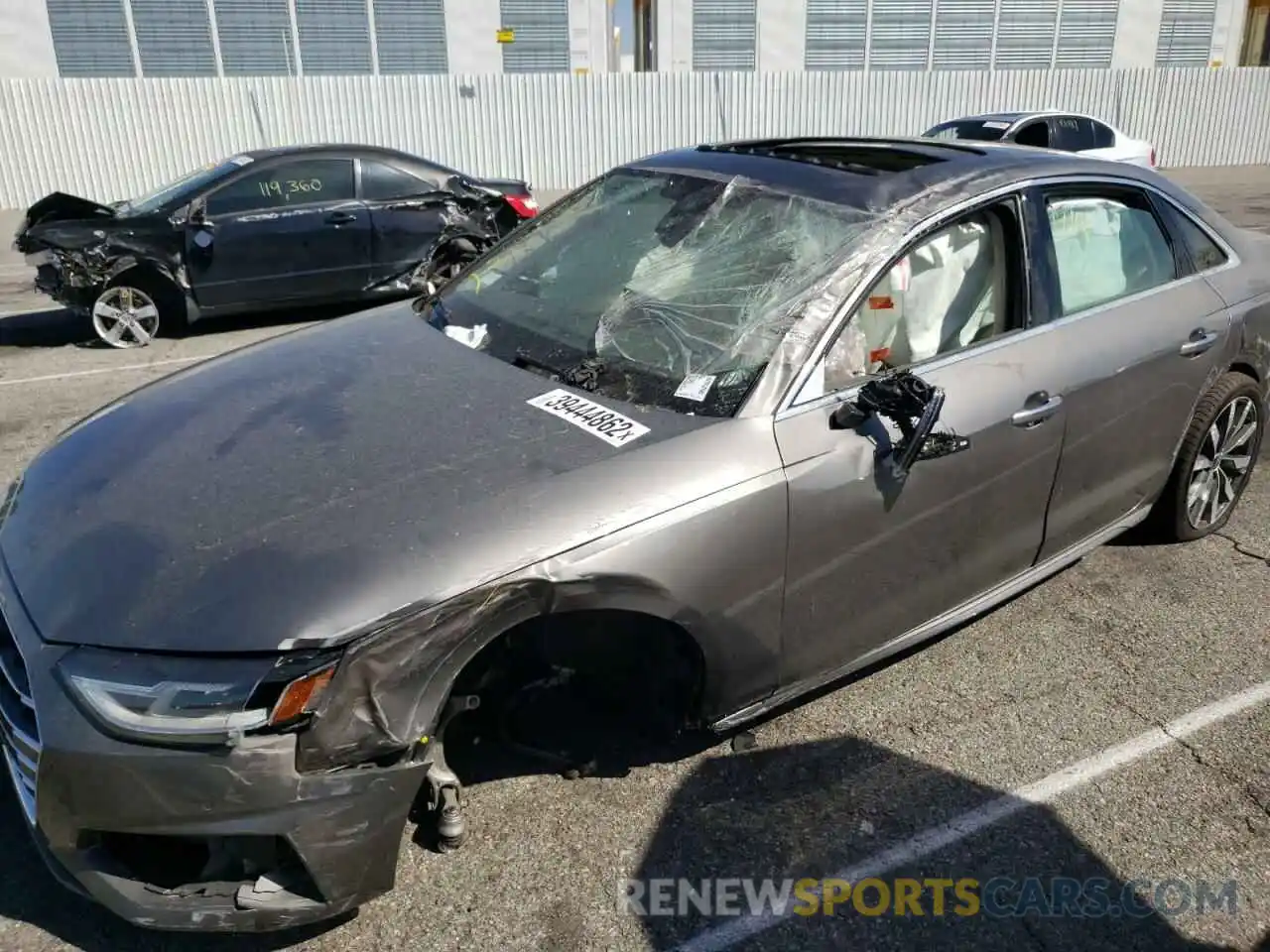 9 Photograph of a damaged car WAUABAF49MN014368 AUDI A4 2021