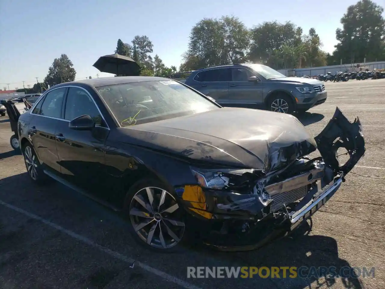 1 Photograph of a damaged car WAUABAF4XMA066647 AUDI A4 2021