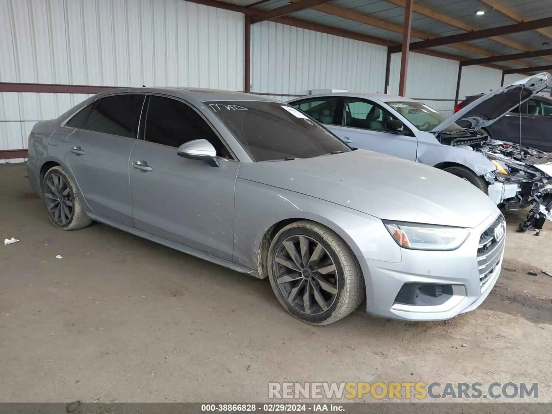 1 Photograph of a damaged car WAUABBF41MA086968 AUDI A4 2021