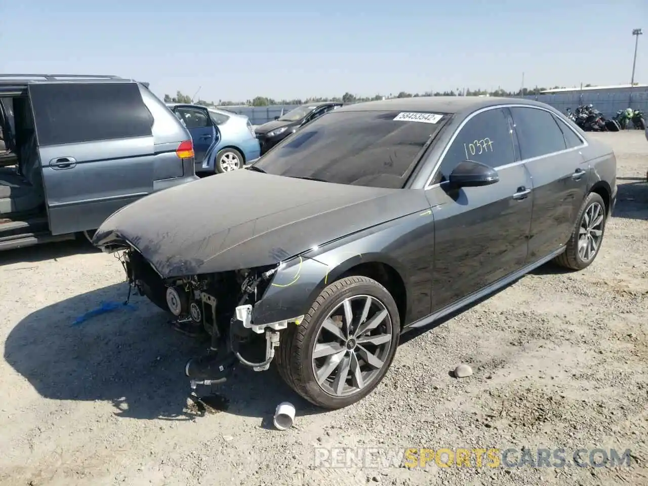 2 Photograph of a damaged car WAUBBAF40MN006955 AUDI A4 2021