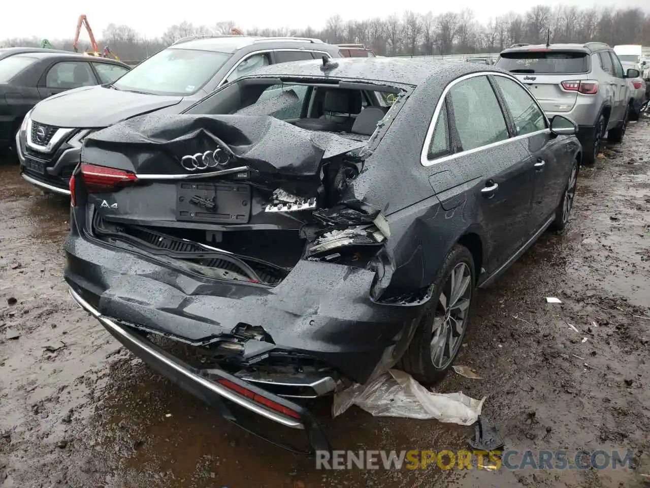 4 Photograph of a damaged car WAUBBAF43MA041786 AUDI A4 2021