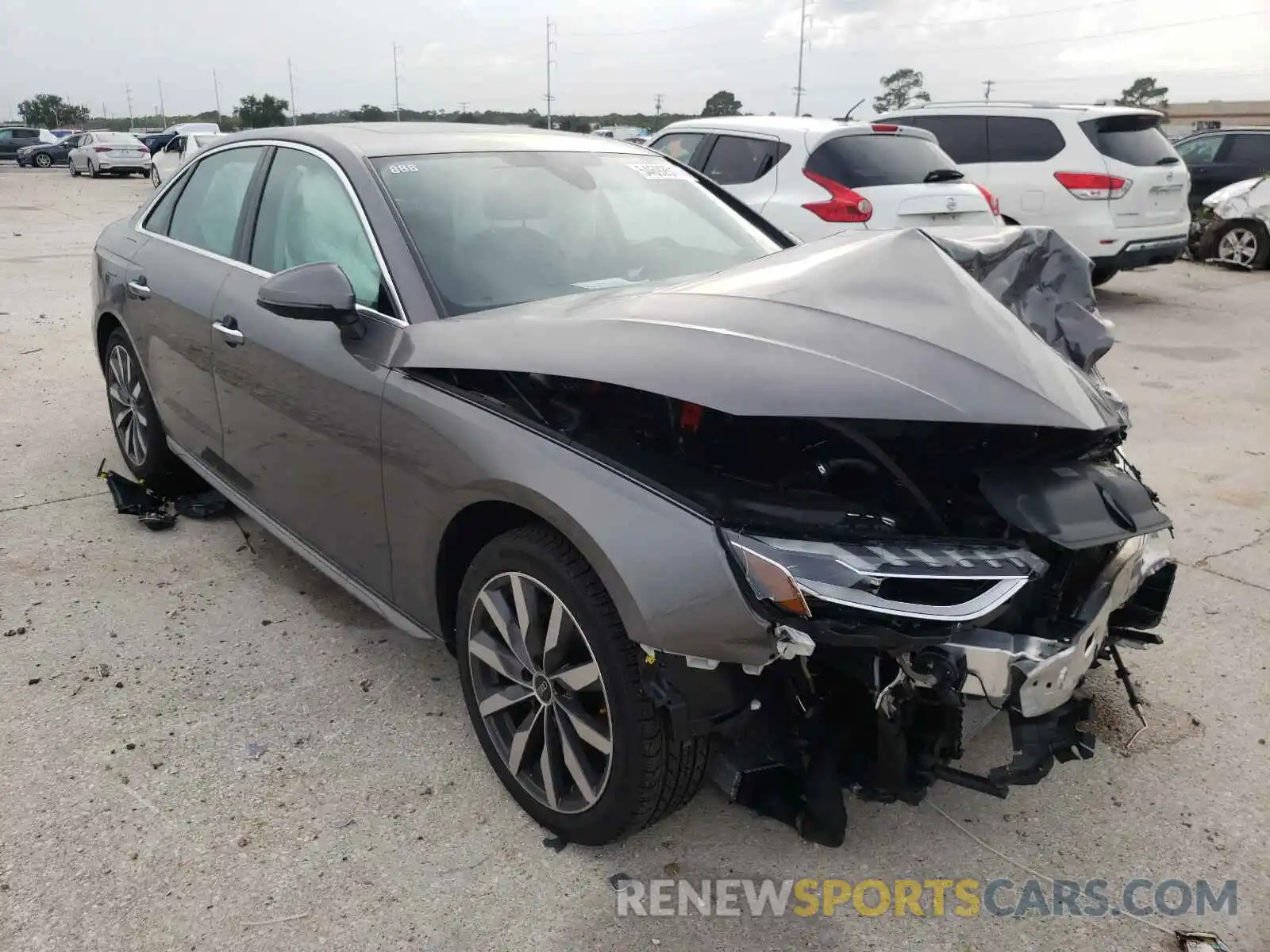 1 Photograph of a damaged car WAUBBAF43MN011888 AUDI A4 2021