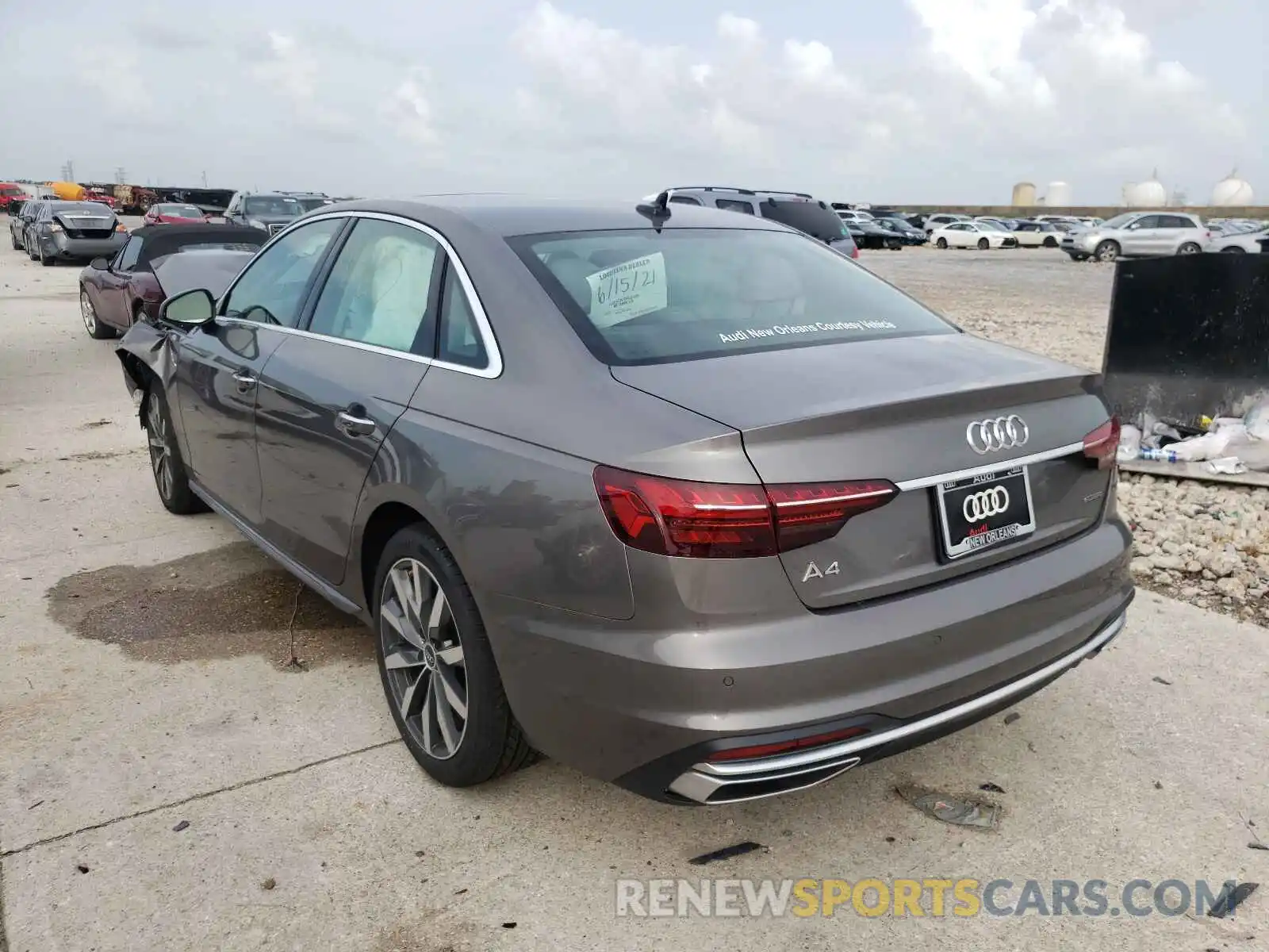 3 Photograph of a damaged car WAUBBAF43MN011888 AUDI A4 2021