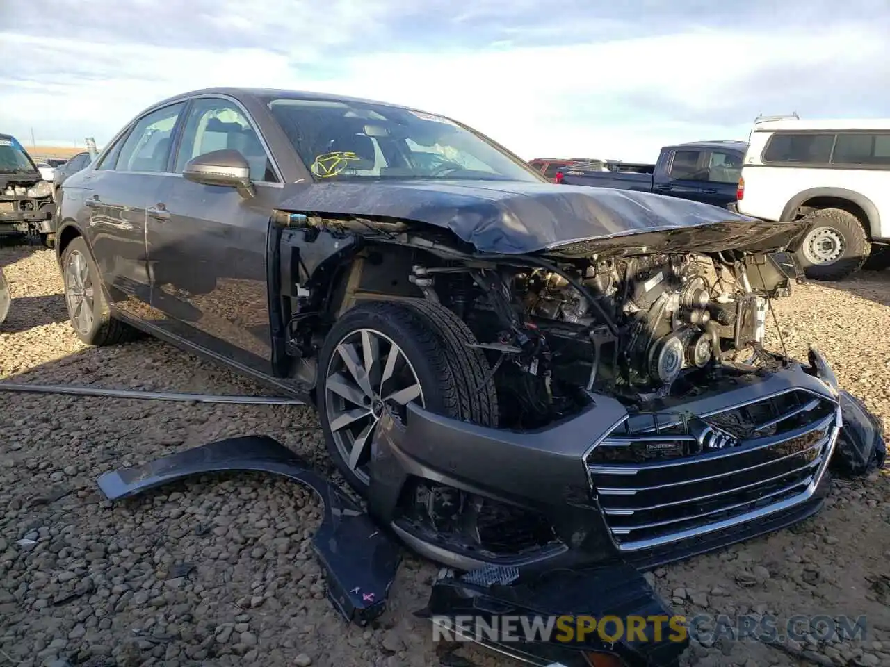 1 Photograph of a damaged car WAUBBAF44MN012712 AUDI A4 2021