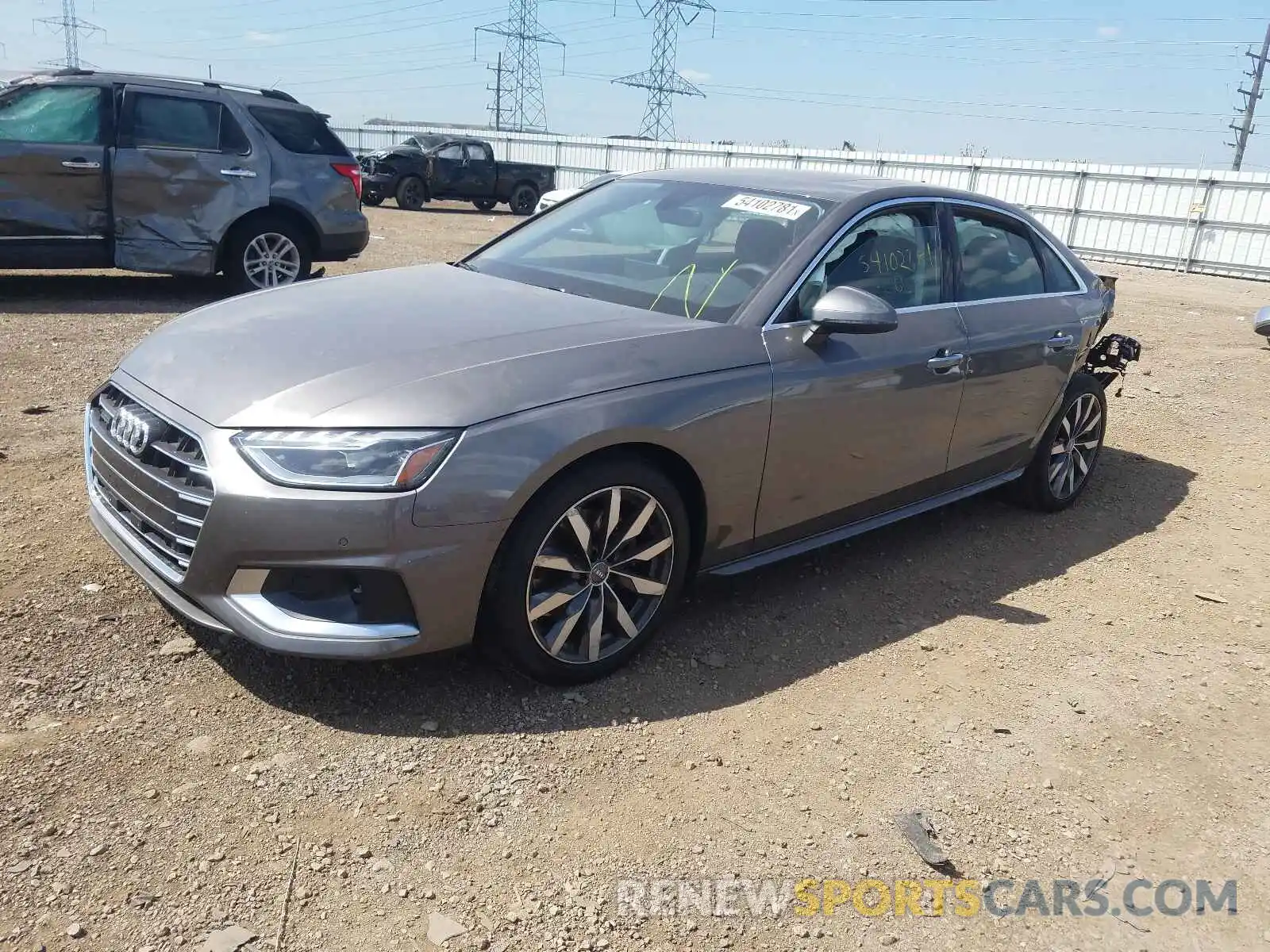 2 Photograph of a damaged car WAUBBAF45MA026738 AUDI A4 2021