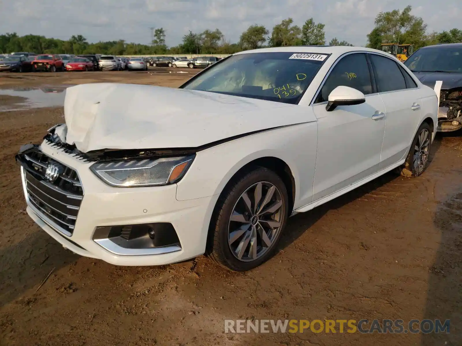 2 Photograph of a damaged car WAUBBAF46MA041135 AUDI A4 2021