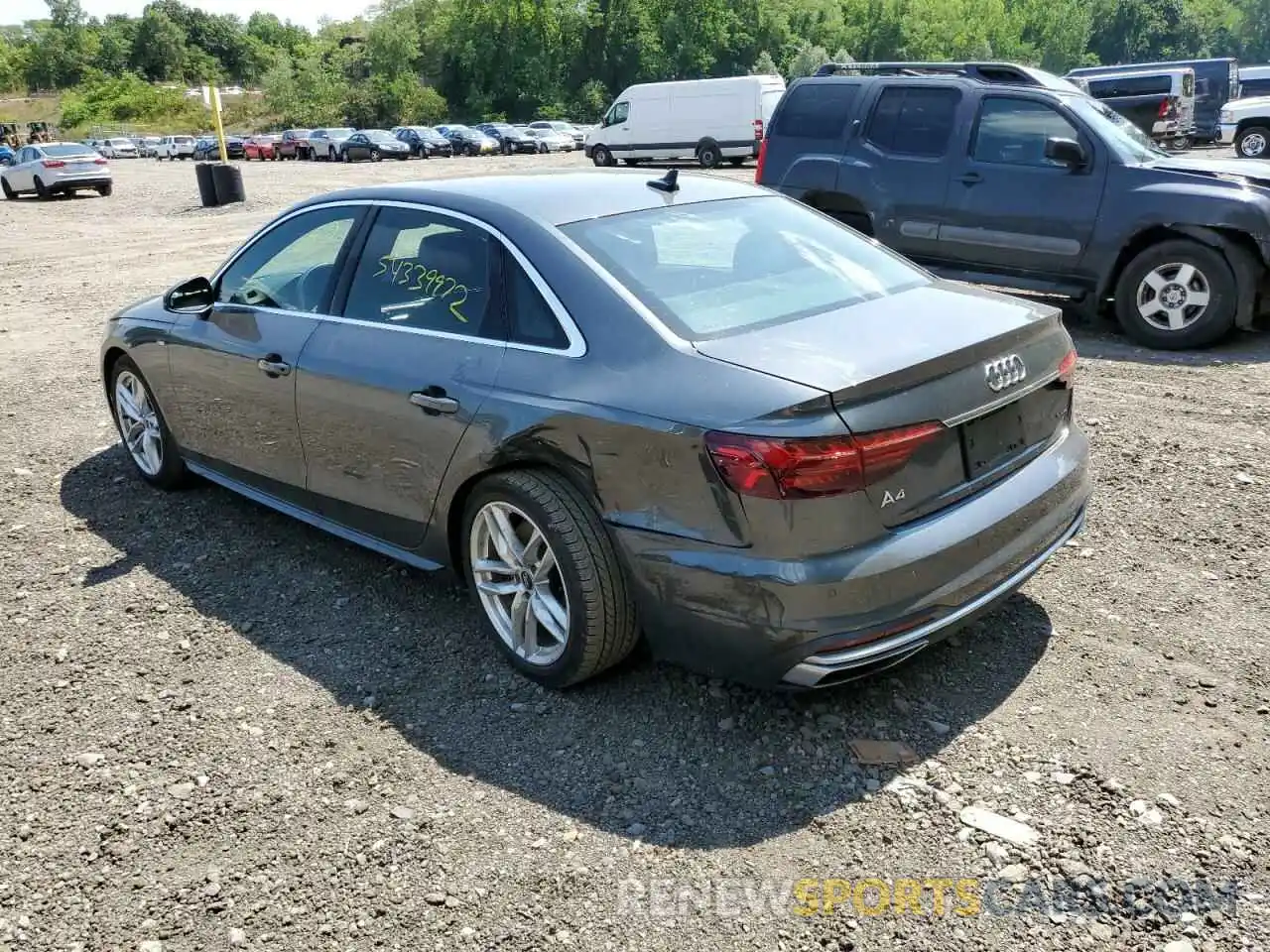 3 Фотография поврежденного автомобиля WAUDAAF41MA029731 AUDI A4 2021