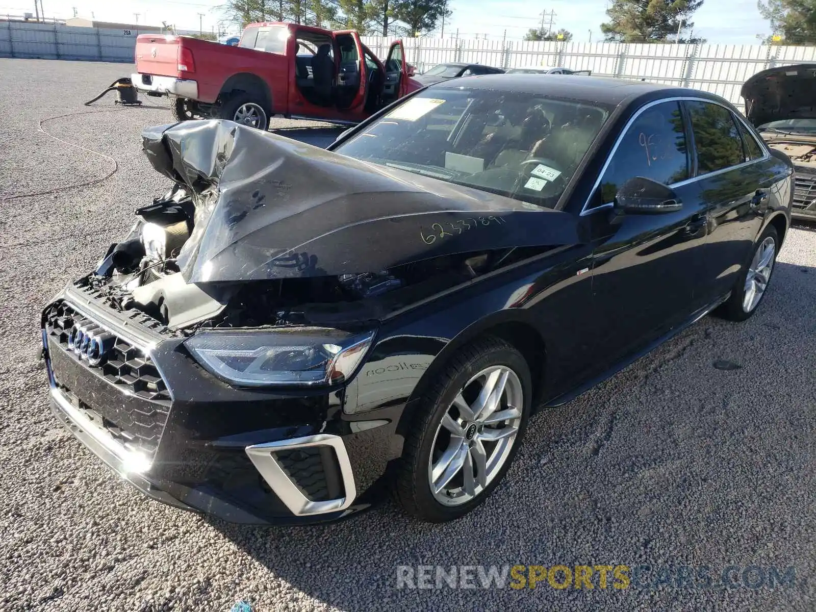 2 Photograph of a damaged car WAUDAAF41MA044827 AUDI A4 2021