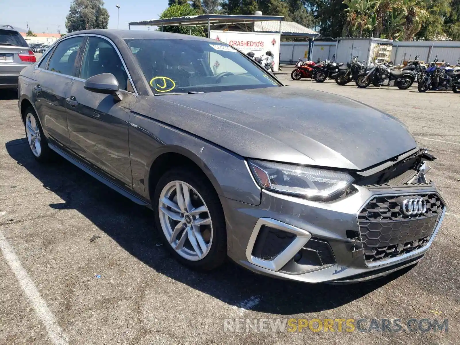 1 Photograph of a damaged car WAUDAAF42MA030290 AUDI A4 2021