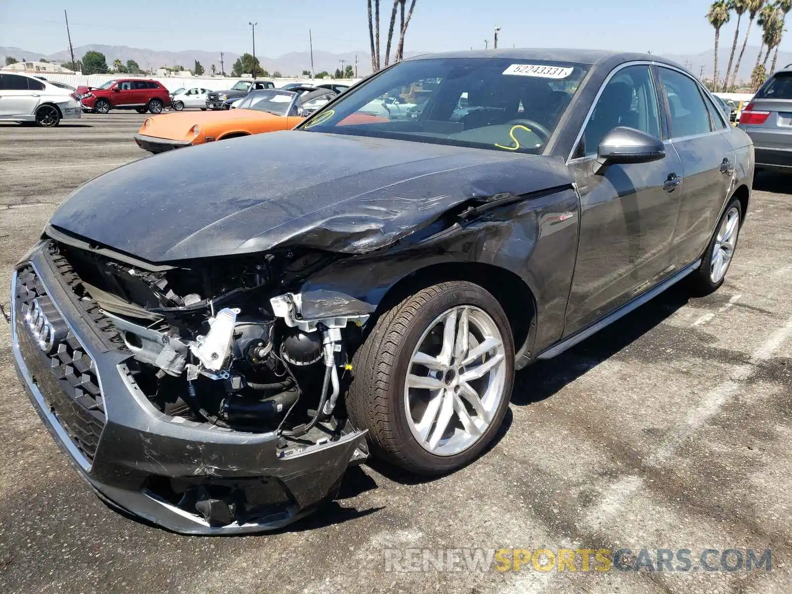 2 Photograph of a damaged car WAUDAAF42MA030290 AUDI A4 2021