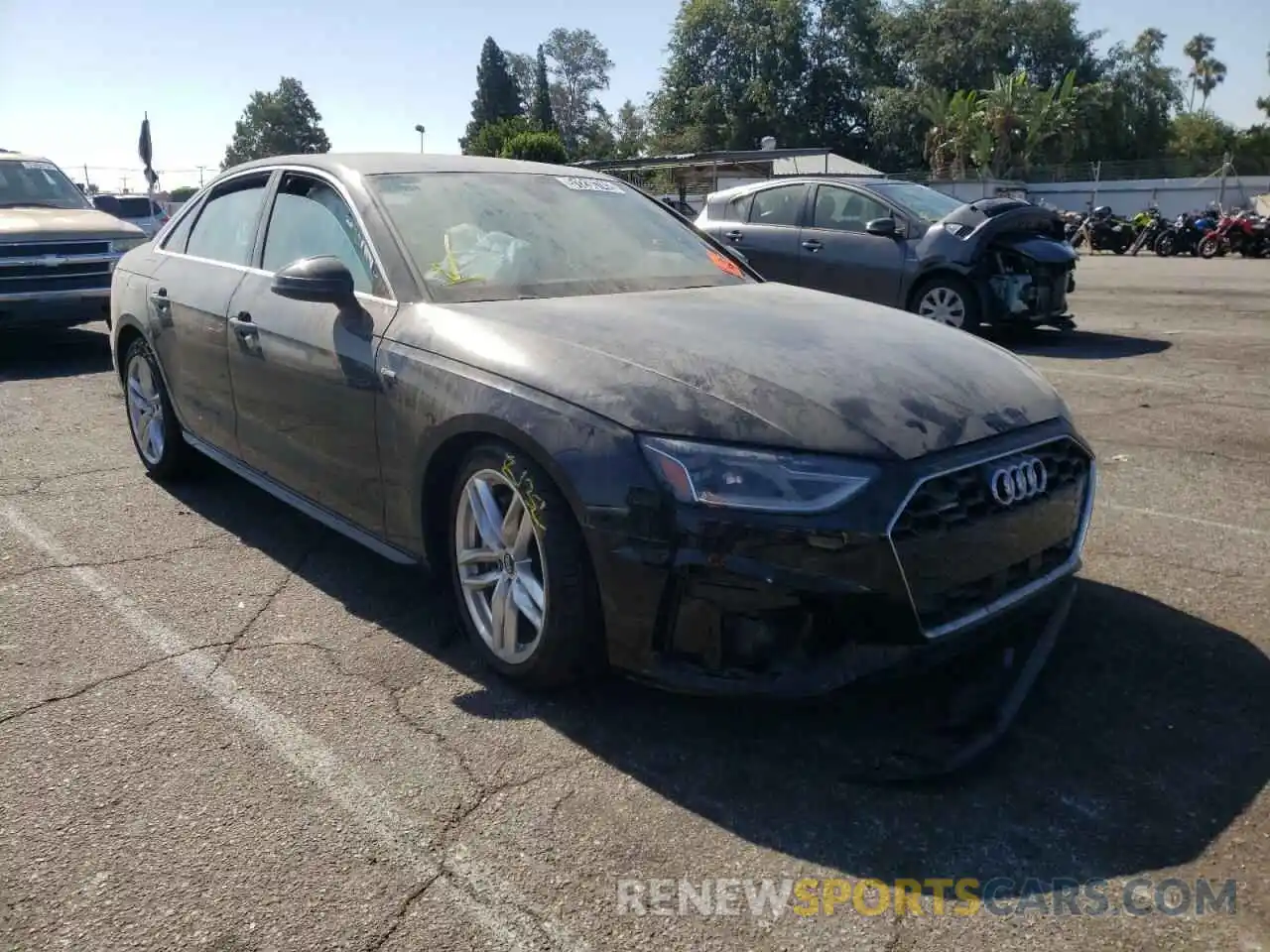 1 Photograph of a damaged car WAUDAAF49MA015933 AUDI A4 2021