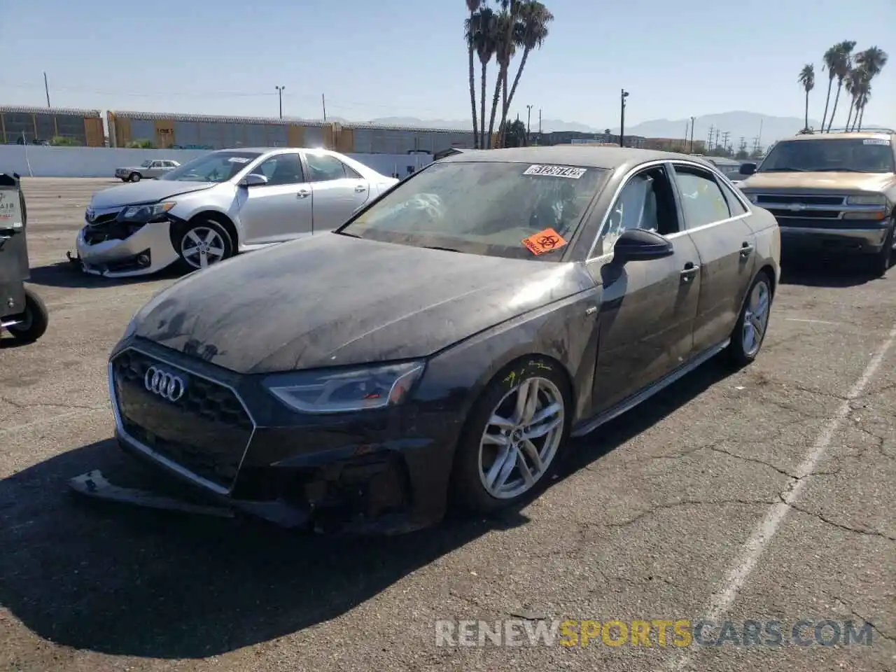 2 Photograph of a damaged car WAUDAAF49MA015933 AUDI A4 2021