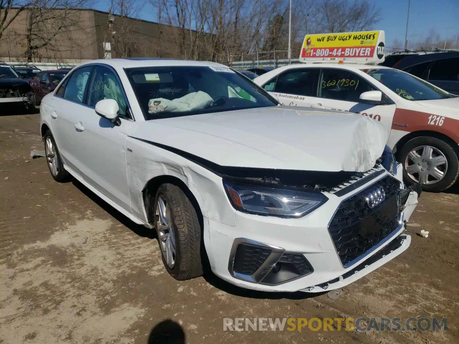 1 Photograph of a damaged car WAUDAAF49MN007498 AUDI A4 2021