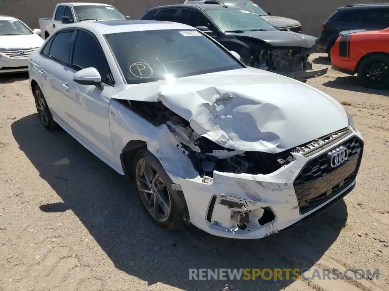 1 Photograph of a damaged car WAUEAAF40MA022774 AUDI A4 2021