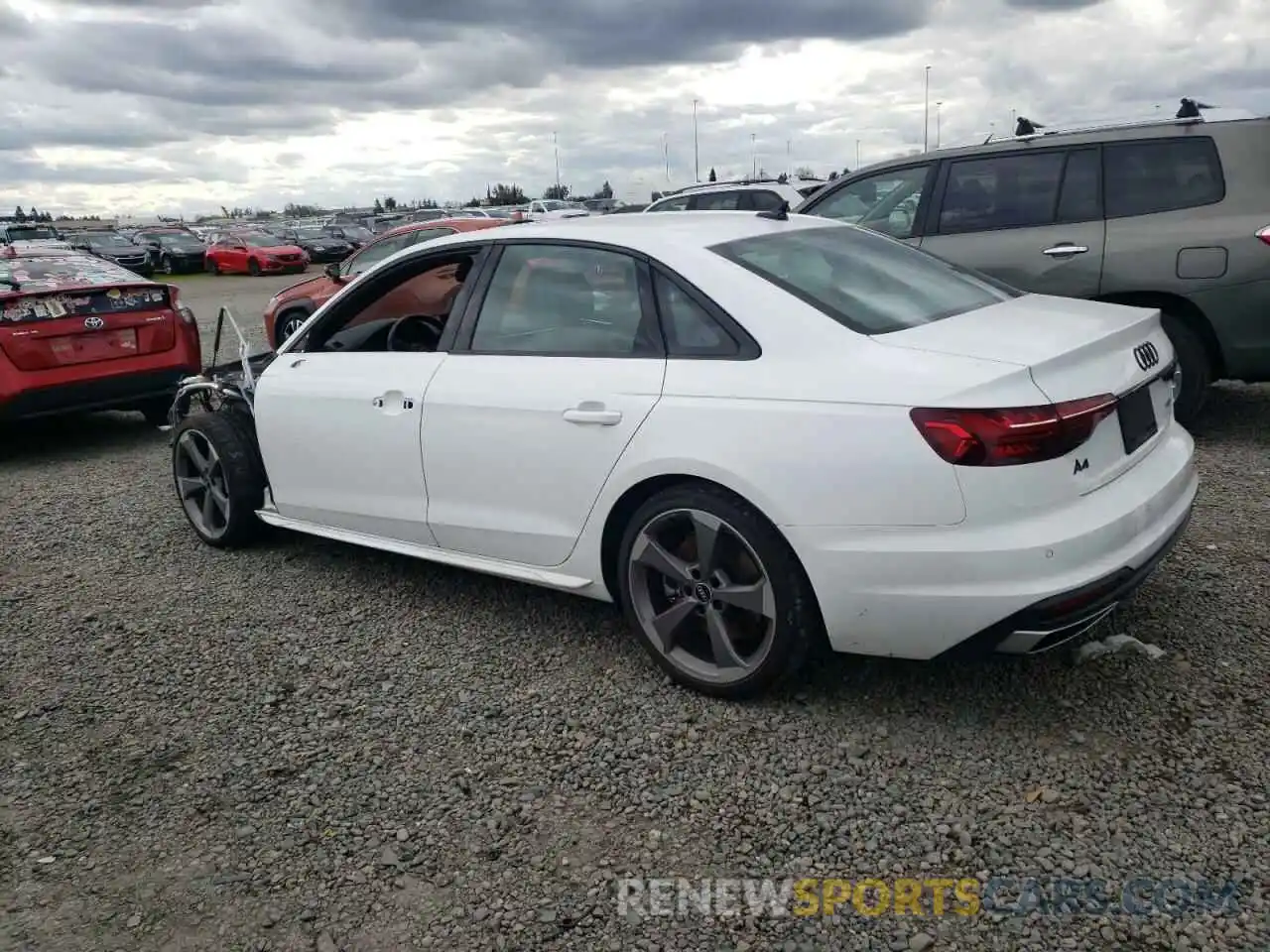 2 Photograph of a damaged car WAUEAAF40MA086748 AUDI A4 2021