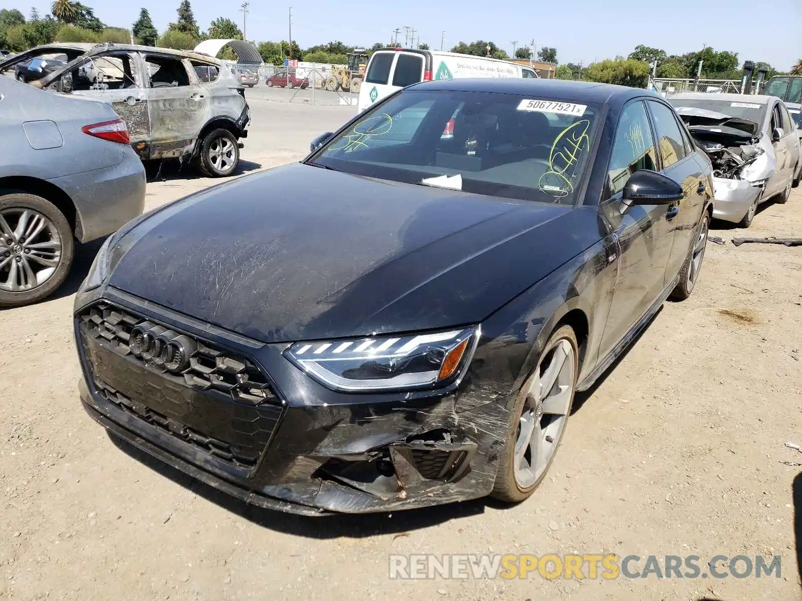 2 Photograph of a damaged car WAUEAAF42MA028902 AUDI A4 2021