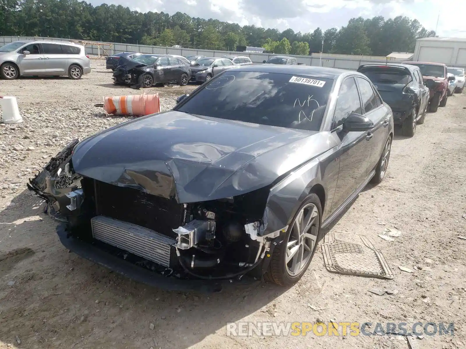 2 Photograph of a damaged car WAUEAAF42MA030066 AUDI A4 2021