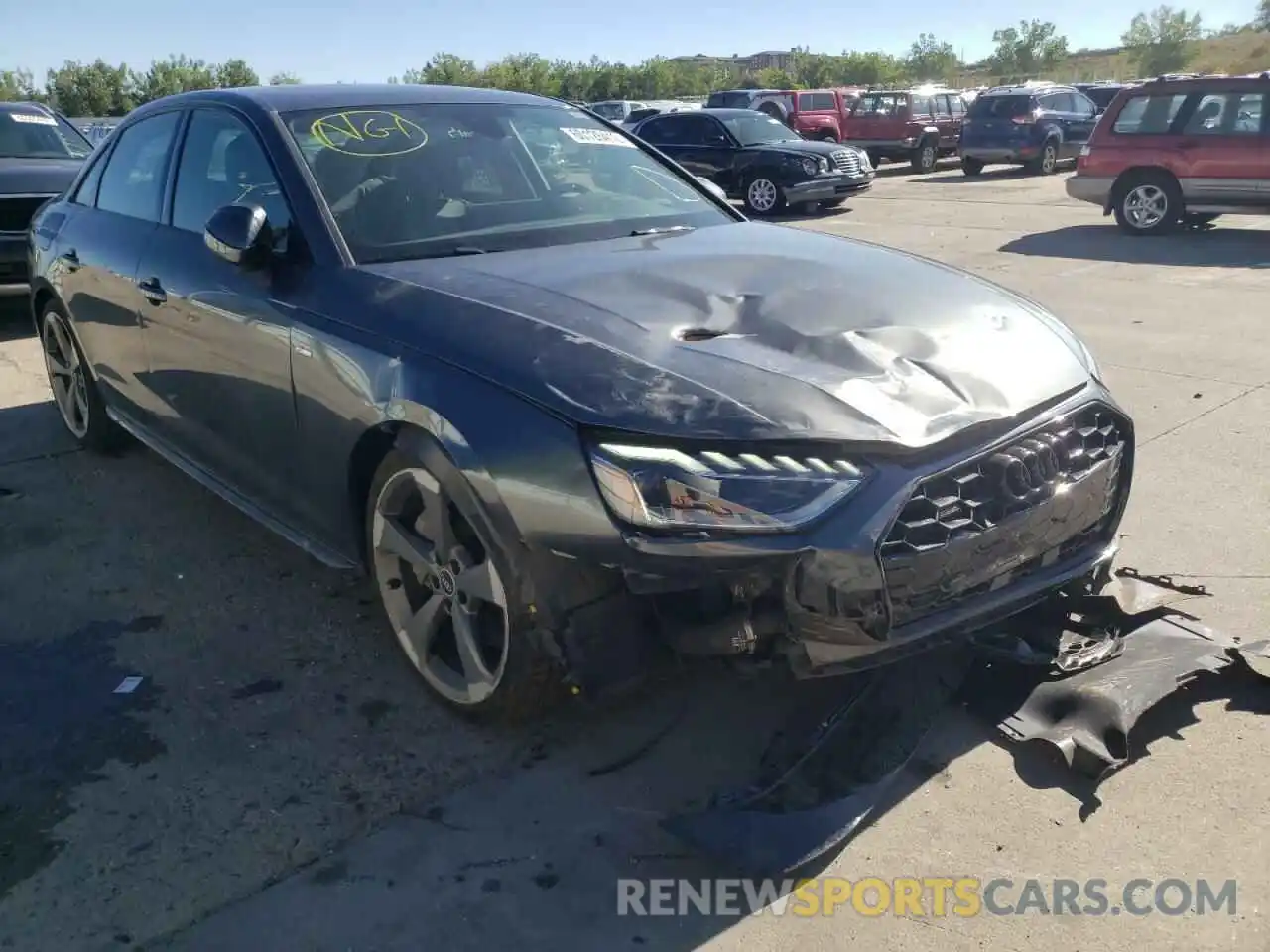 1 Photograph of a damaged car WAUEAAF43MA078305 AUDI A4 2021