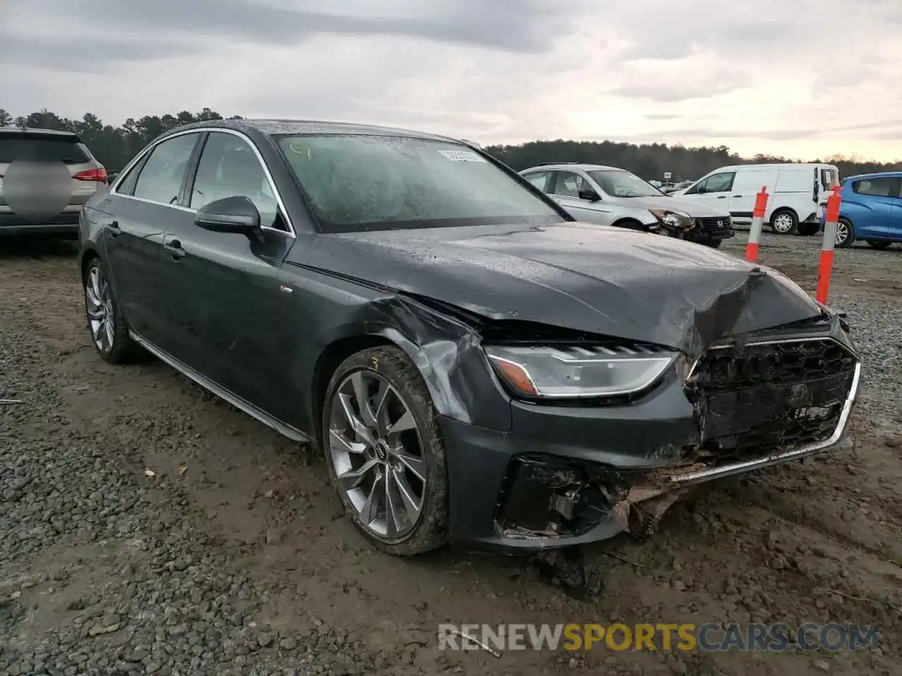 1 Photograph of a damaged car WAUEAAF44MA016430 AUDI A4 2021