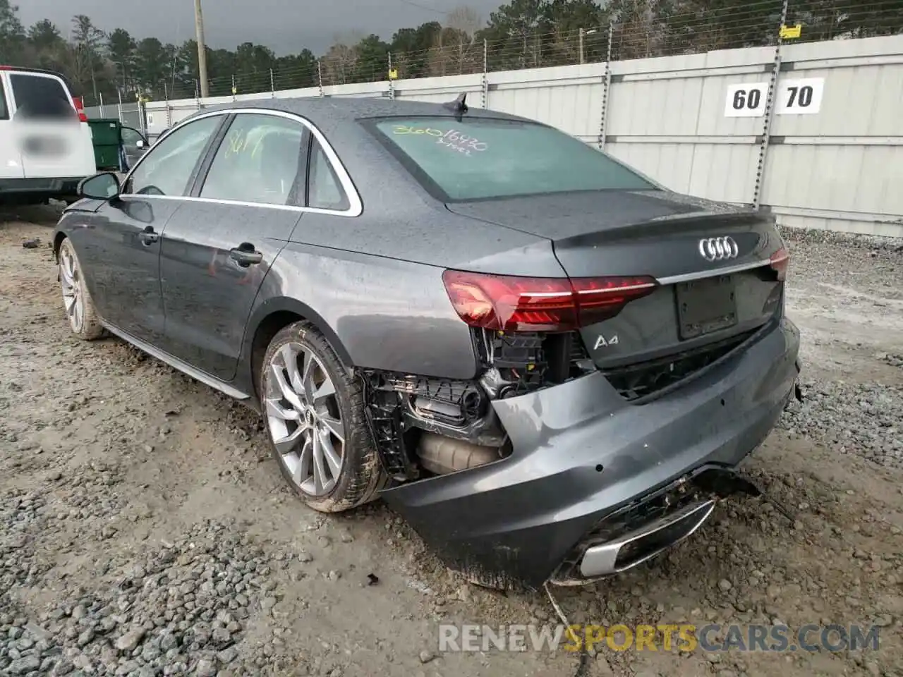 3 Photograph of a damaged car WAUEAAF44MA016430 AUDI A4 2021