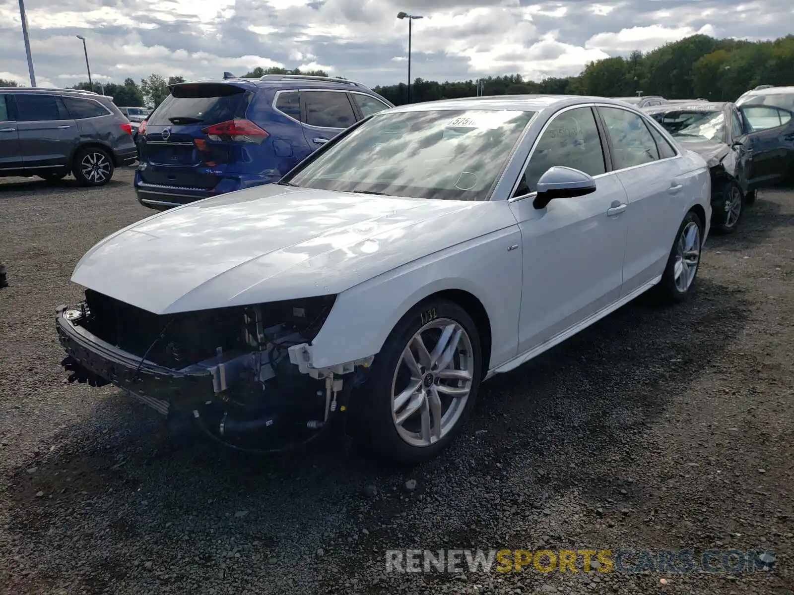 2 Photograph of a damaged car WAUEAAF45MA050876 AUDI A4 2021