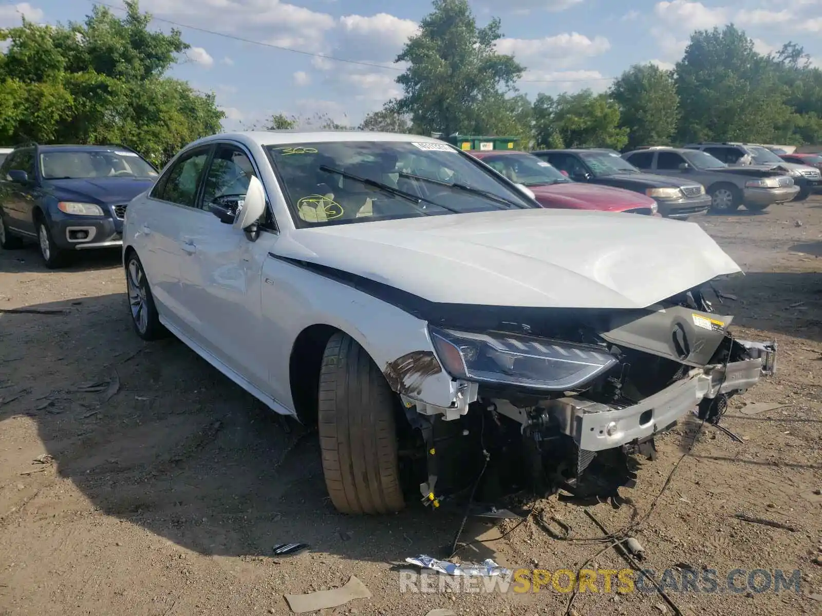 1 Photograph of a damaged car WAUEAAF46MN002506 AUDI A4 2021