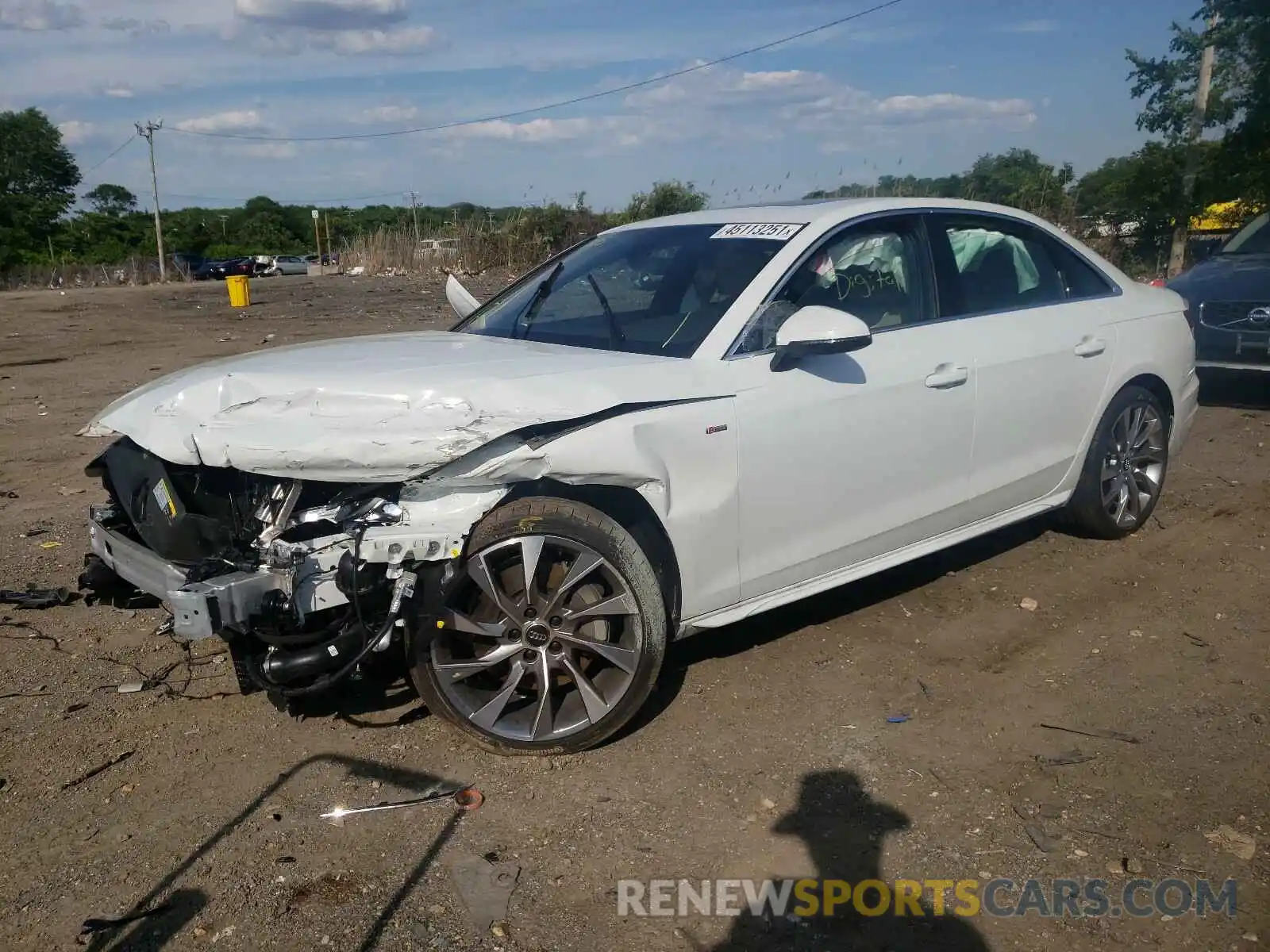 2 Photograph of a damaged car WAUEAAF46MN002506 AUDI A4 2021