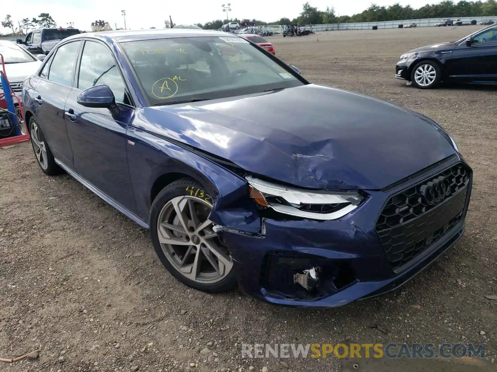 1 Photograph of a damaged car WAUEAAF46MN013487 AUDI A4 2021