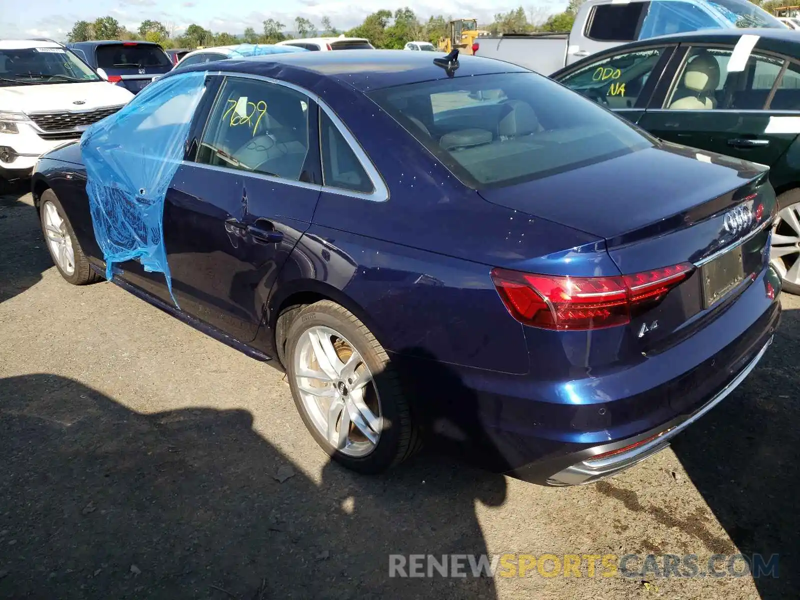 3 Photograph of a damaged car WAUEAAF47MA020584 AUDI A4 2021