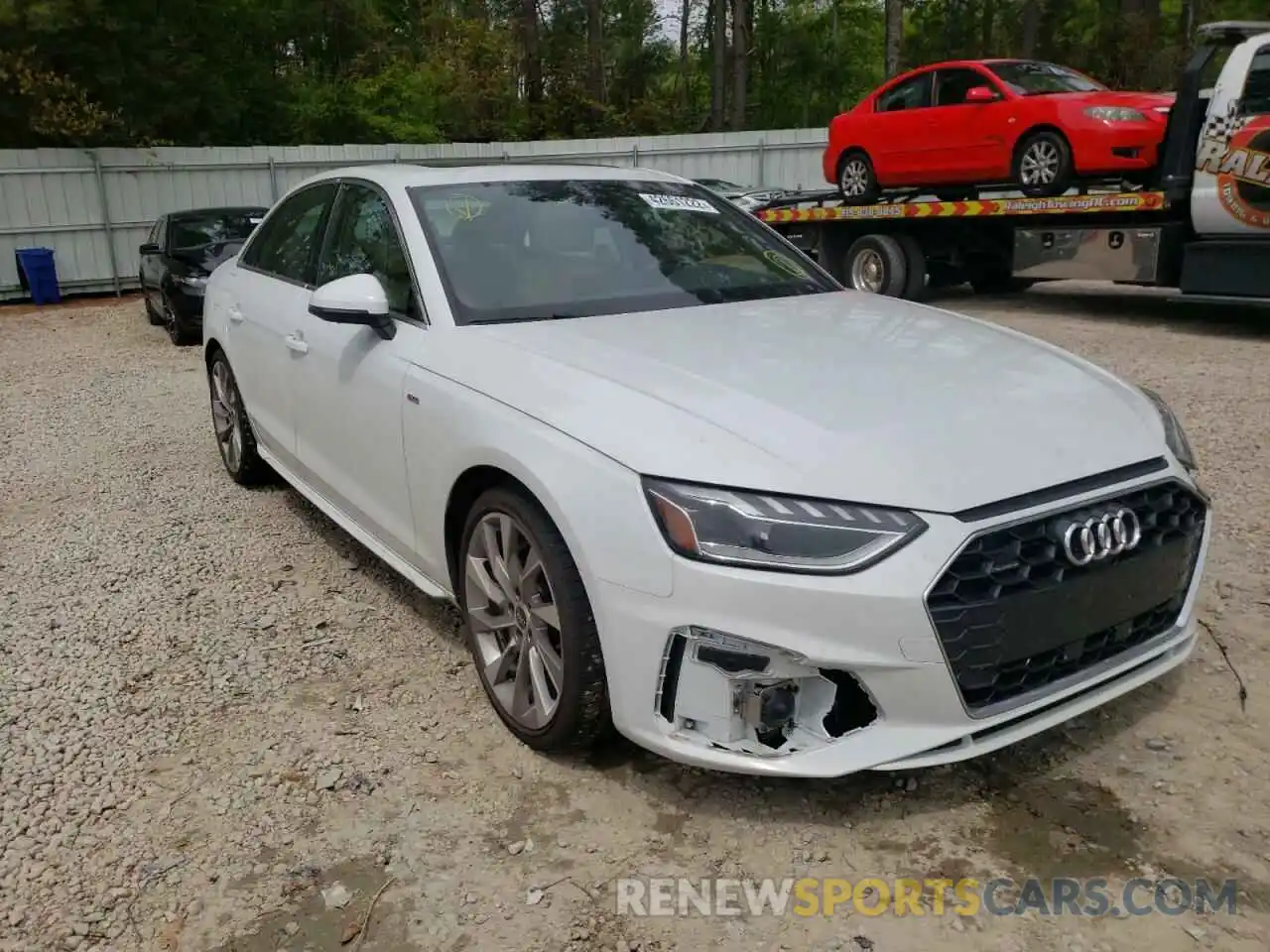 1 Photograph of a damaged car WAUEAAF47MN013644 AUDI A4 2021