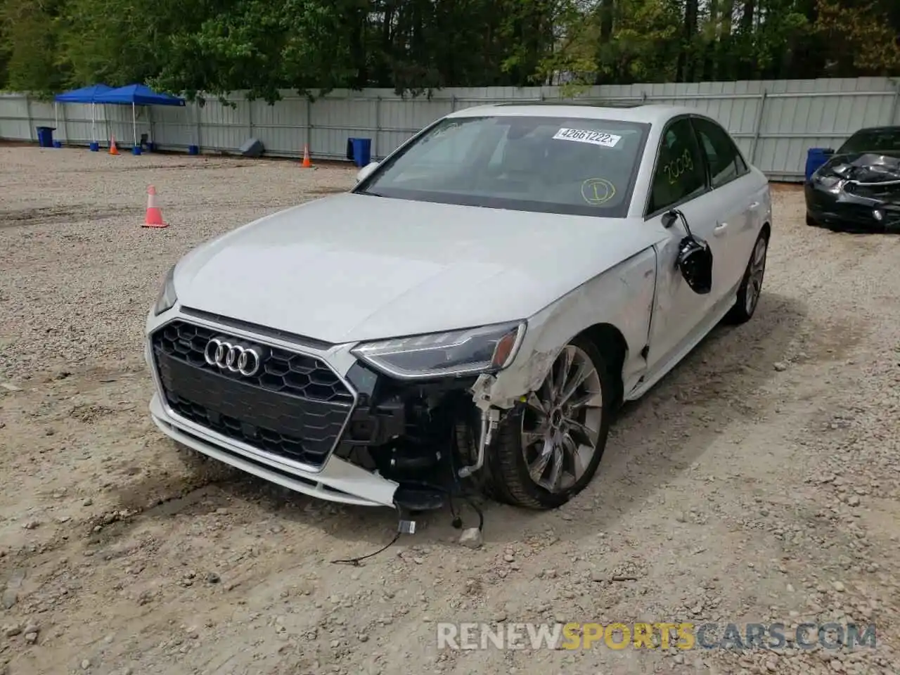 2 Photograph of a damaged car WAUEAAF47MN013644 AUDI A4 2021