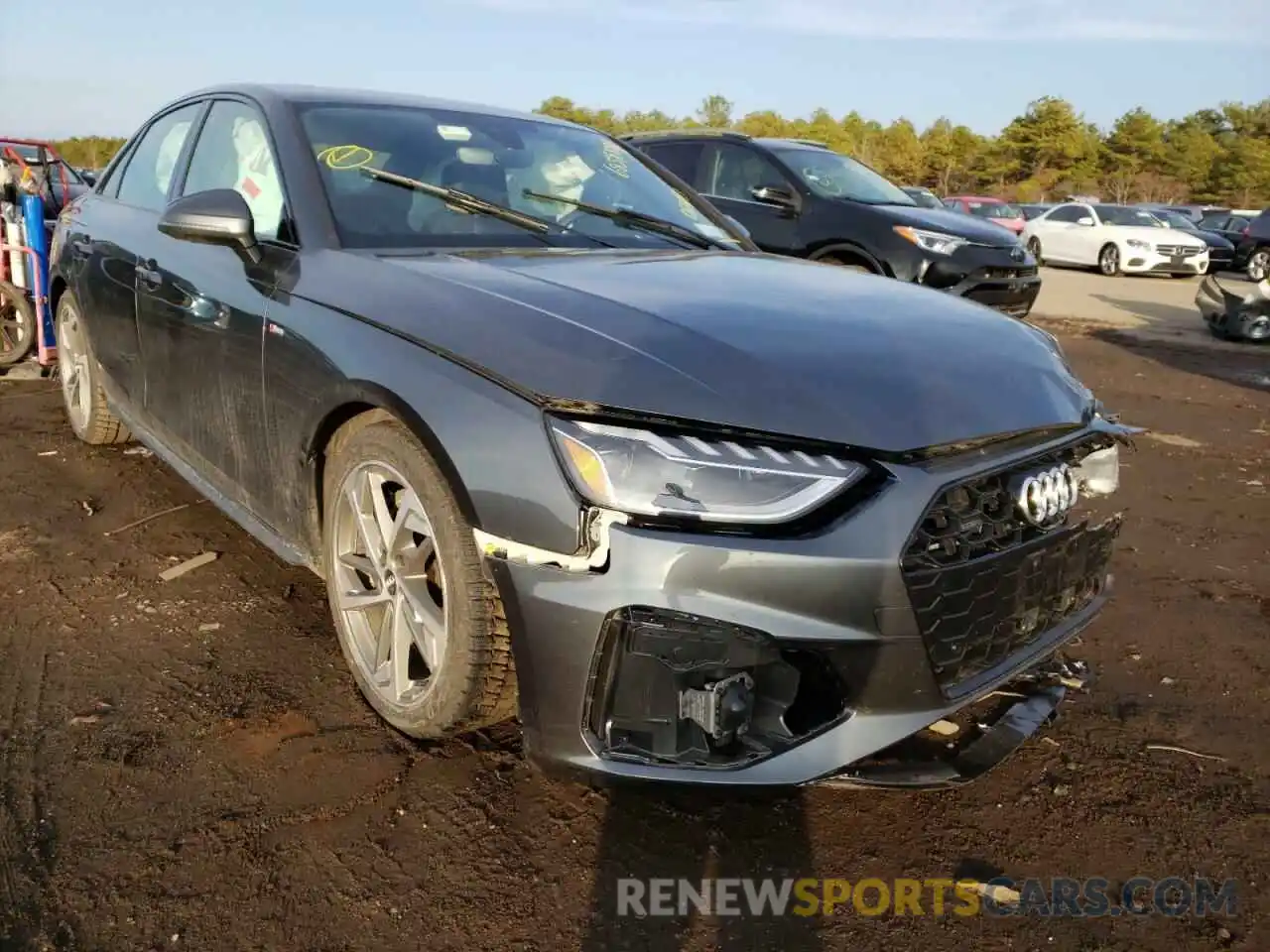 1 Photograph of a damaged car WAUEAAF48MA012493 AUDI A4 2021