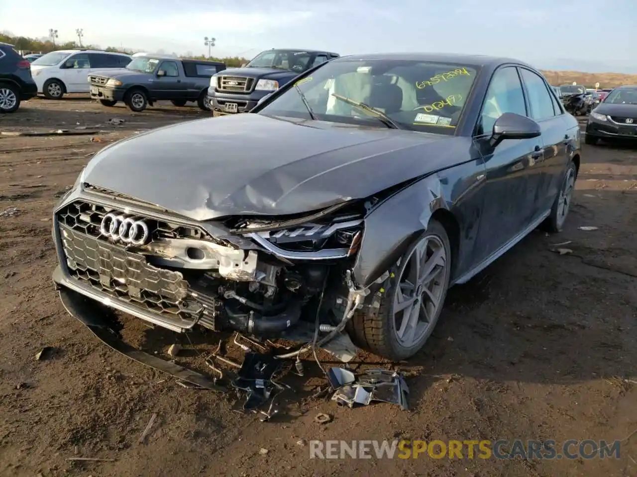 2 Photograph of a damaged car WAUEAAF48MA012493 AUDI A4 2021