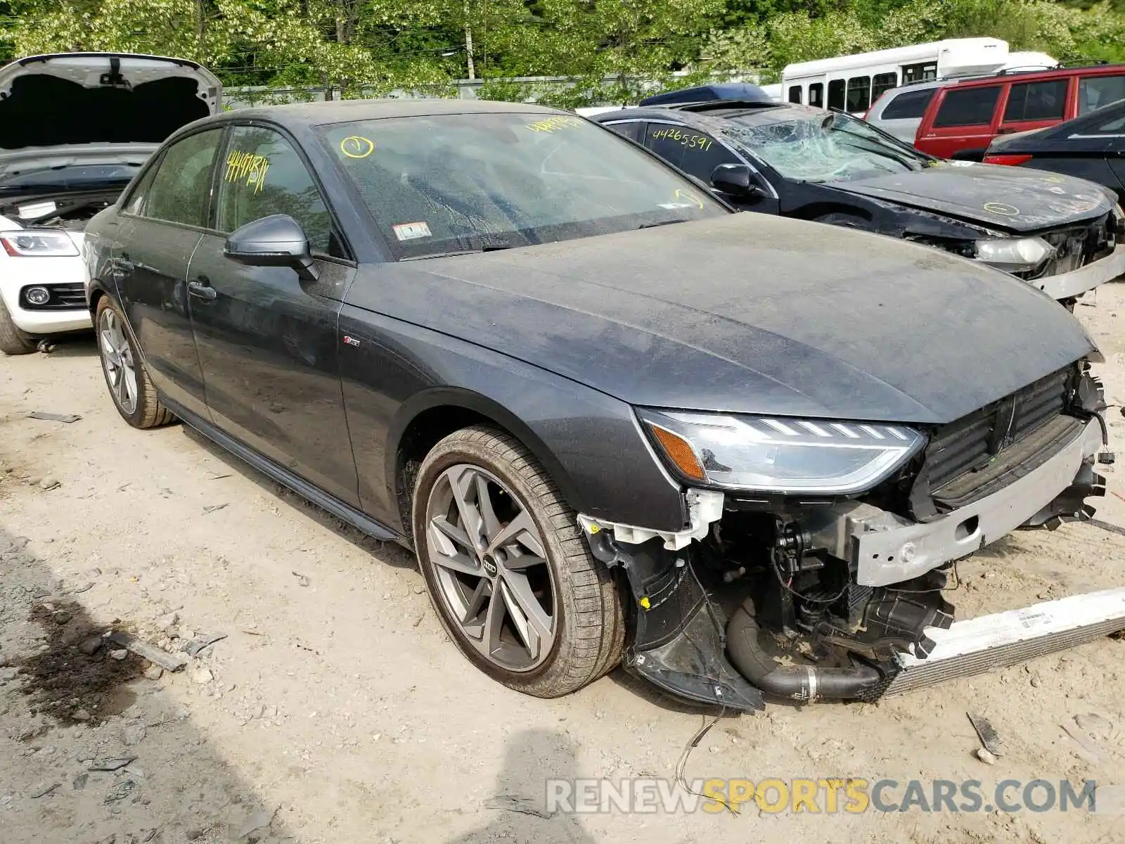 1 Photograph of a damaged car WAUEAAF48MA020528 AUDI A4 2021