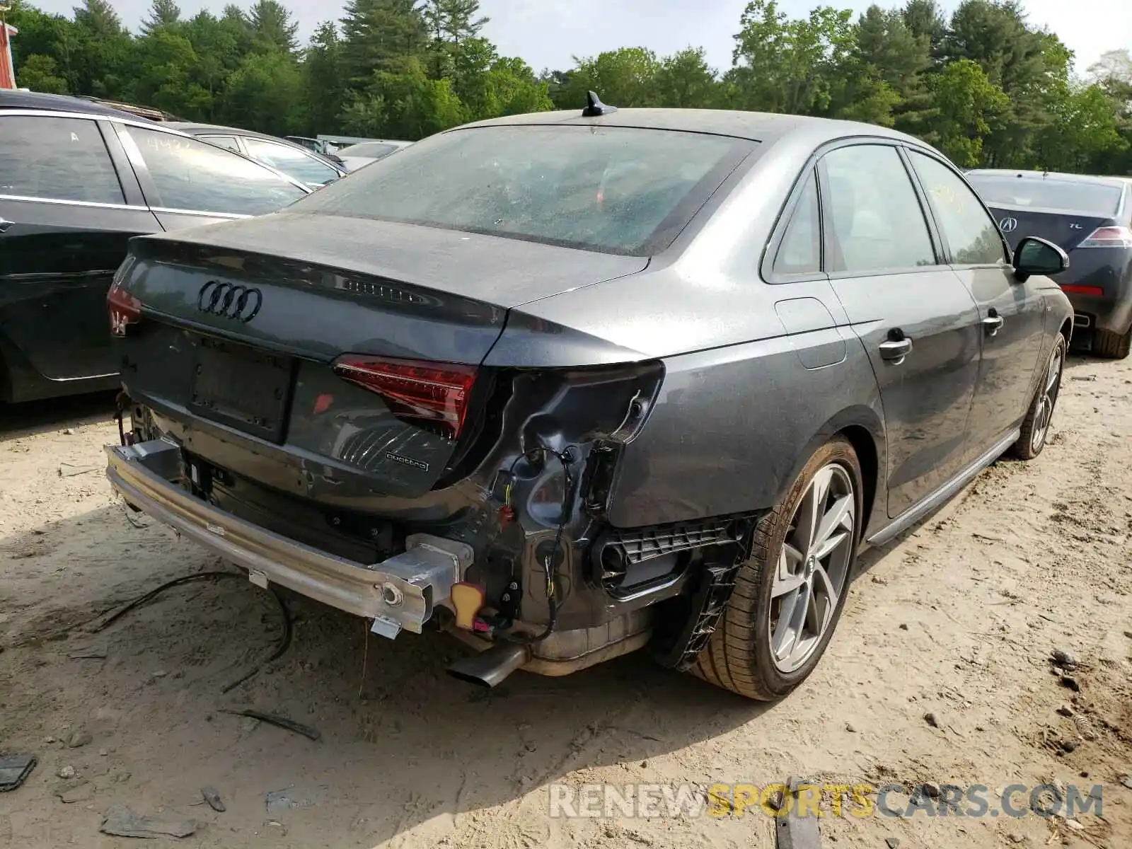 4 Photograph of a damaged car WAUEAAF48MA020528 AUDI A4 2021