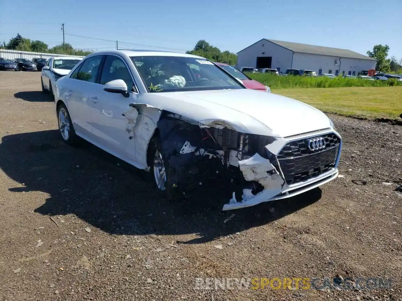 1 Photograph of a damaged car WAUEAAF49MA021753 AUDI A4 2021