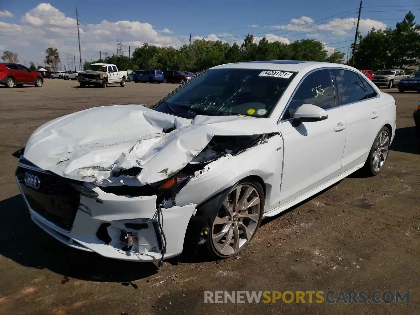 2 Photograph of a damaged car WAUEAAF49MA043641 AUDI A4 2021