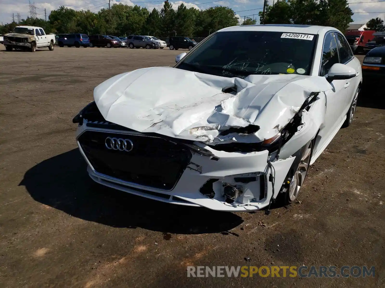 9 Photograph of a damaged car WAUEAAF49MA043641 AUDI A4 2021