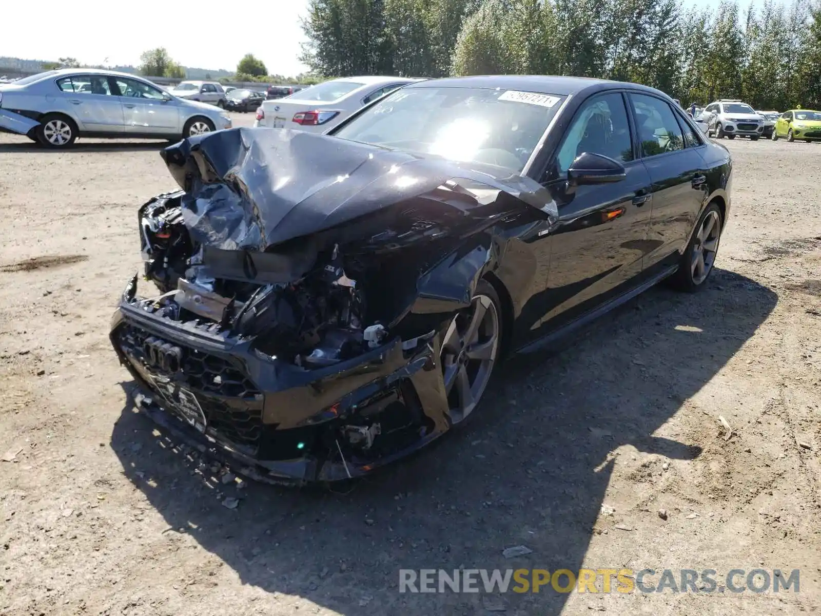 2 Photograph of a damaged car WAUEAAF49MA064070 AUDI A4 2021