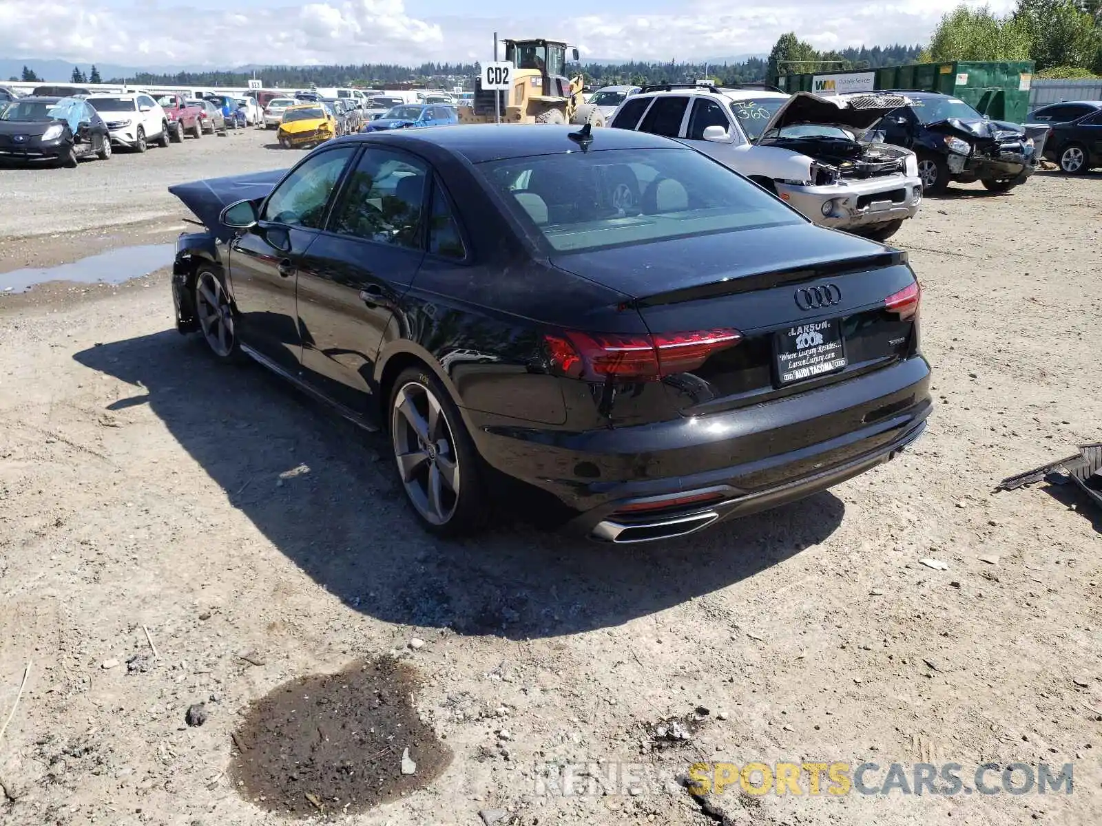 3 Photograph of a damaged car WAUEAAF49MA064070 AUDI A4 2021